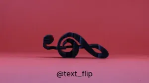 Text Flip: Music - Treble clef