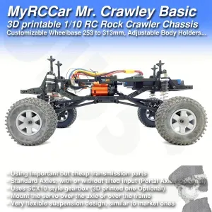 MyRCCar Mr. Crawley Basic. 1/10 RC Rock Crawler Chassis