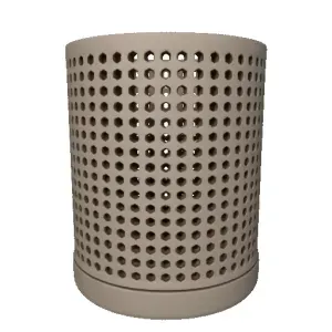Vase with Hexagon-Shaped Carvings