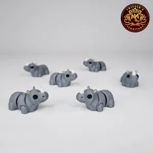 Flexi Mini Rhino | No support | Print in Place | Articulated