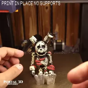 Springtrap Skeleton / PRINT-IN-PLACE WITHOUT SUPPORT