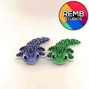 Cute Flexi Gecko | Print-in-place | No Support