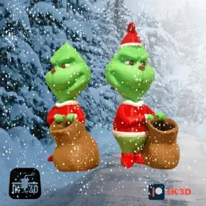 THE GRINCH MINI FIGURINE - NO SUPPORTS