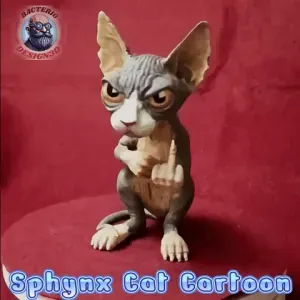 Sphynx Cat Cartoon