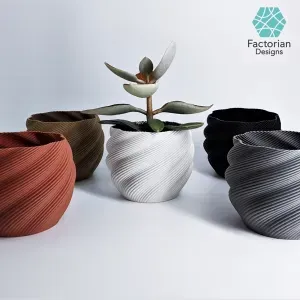 Modern Plant Pot "Diluvian" as Succulent Planters / Large Pot