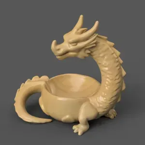 Dragon Organizer – Echo Dot Holder -planter -candle holder 2