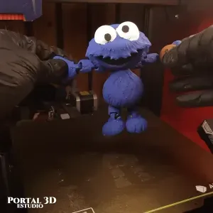 Smiling Cookie Monster / PRINT-IN-PLACE WITHOUT SUPPORT/3MF