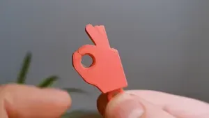Mini Flip OK Hand Keychain