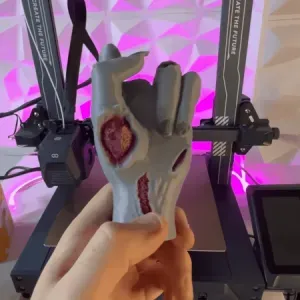 Collapsing Middle Finger - Zombie Edition