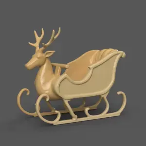 Santa Sleigh Christmas Decoration planter - vase - garden 13