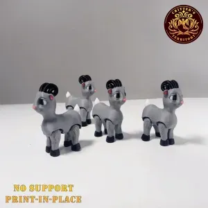 Flexi Mini Goat | No support | Print in Place | Articulate