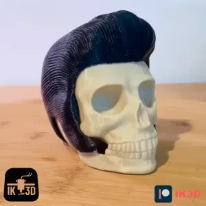 ELVIS PRESLEY SKULL - COLOR PRINT MULTIPARTS