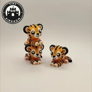 Flexi Tiny Tiger, Keychain version and 3MF files included