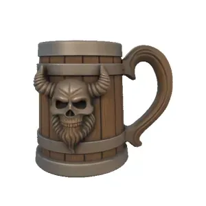 Caneca Viking Caveira Cerveja Chopp