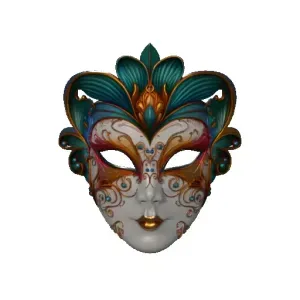 4524 Venetian Carnival Mask Color 3D Model STL DND ARTE