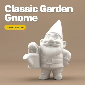 Cute Garden Gnome with Watering Can – Chubby 3D Printable Fi