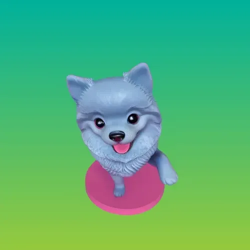 4435 Laughing Pomeranian Full-Color 3D Model STL DND ARTE — Image 2 of 7