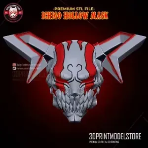 Bleach Ichigo The Whole Hollow Mask - Vasto Lorde - Movable