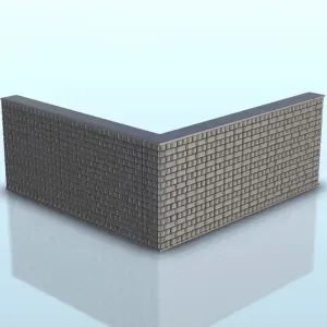 Brick wall modular system 4 - terrain WW2 scenery modern