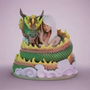 LADY AND DRAGON