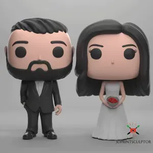 Funko Couple Wedding Cake Topper 01