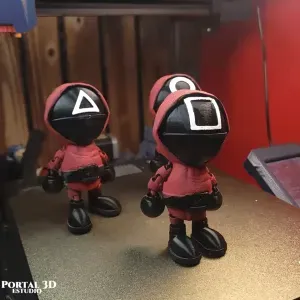 SOLDIERS FROM SQUID GAME / PRINT-IN-PLACE WITHOUT SUPPORTS / 3M