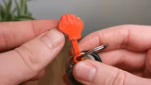 Mini Flip Middle Finger Keychain