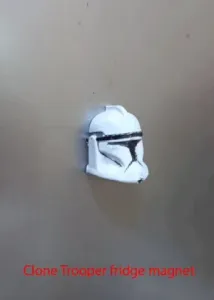 Clone Trooper Fridge Magnet (Print in Place, No Supports)