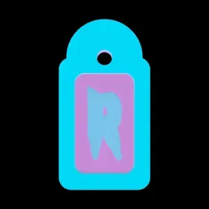 R- halloween keychain