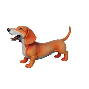 4460 Laughing Dachshund — 3D-Printed Ivory-Style STL DND