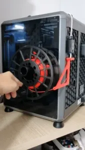 Creality K1C filament spool side support lane