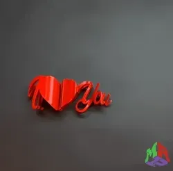 Text Flip - I Love You B