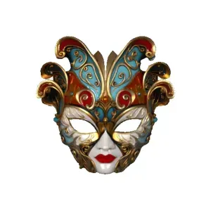 4035 Venetian Carnival Mask Color 3D Model ARTE STL art