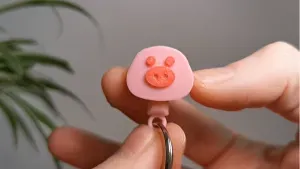 Mini Flip Pig Ears Keychain