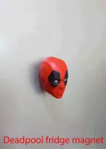 Deadpool Fridge Magnet (Print in Place, No Supports)