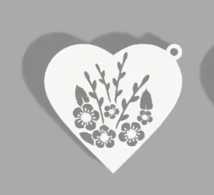 VALENTINE HEART KEY CHAINS SET OF 4