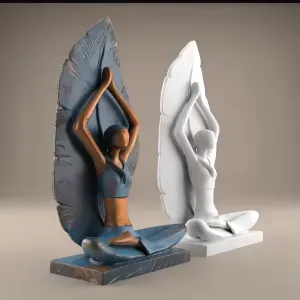 Yoga Lover Lady STL – 3D Model for Peaceful Decor