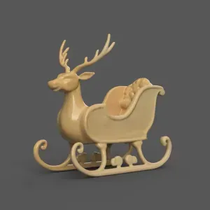 Santa Sleigh Christmas Decoration planter - vase - garden 12