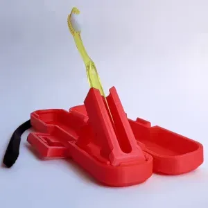 Air toothbrush holder