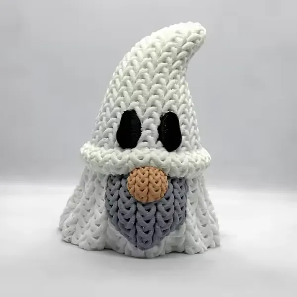 Knitted Ghost Gnome