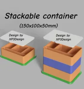 Stackable container box