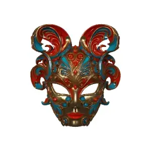 4003 Venetian Carnival Mask Color 3D Model DND STL