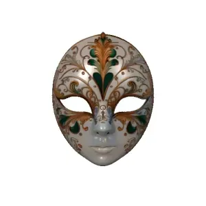 4033 Venetian Carnival Mask Color 3D Model ARTE STL DND