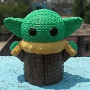 Knitted Baby Yoda (Cute)