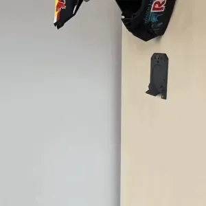 Folding Helmet Wall Mount • Compact Motorcycle Helmet Holder