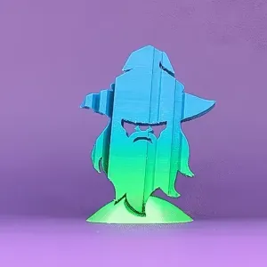 Text Flip - Wizard Bust