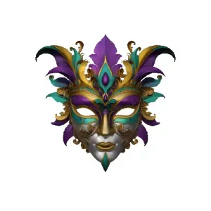 4034 Venetian Carnival Mask Color 3D Model art ARTE STL