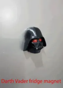Darth Vader Fridge Magnet (Print in Place, No Supports)