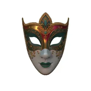 4036 Venetian Carnival Mask Color 3D Model art ARTE STL