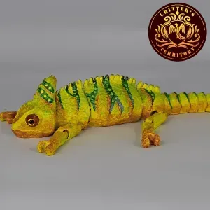 Flexi Chameleon | Print In Place | No Support